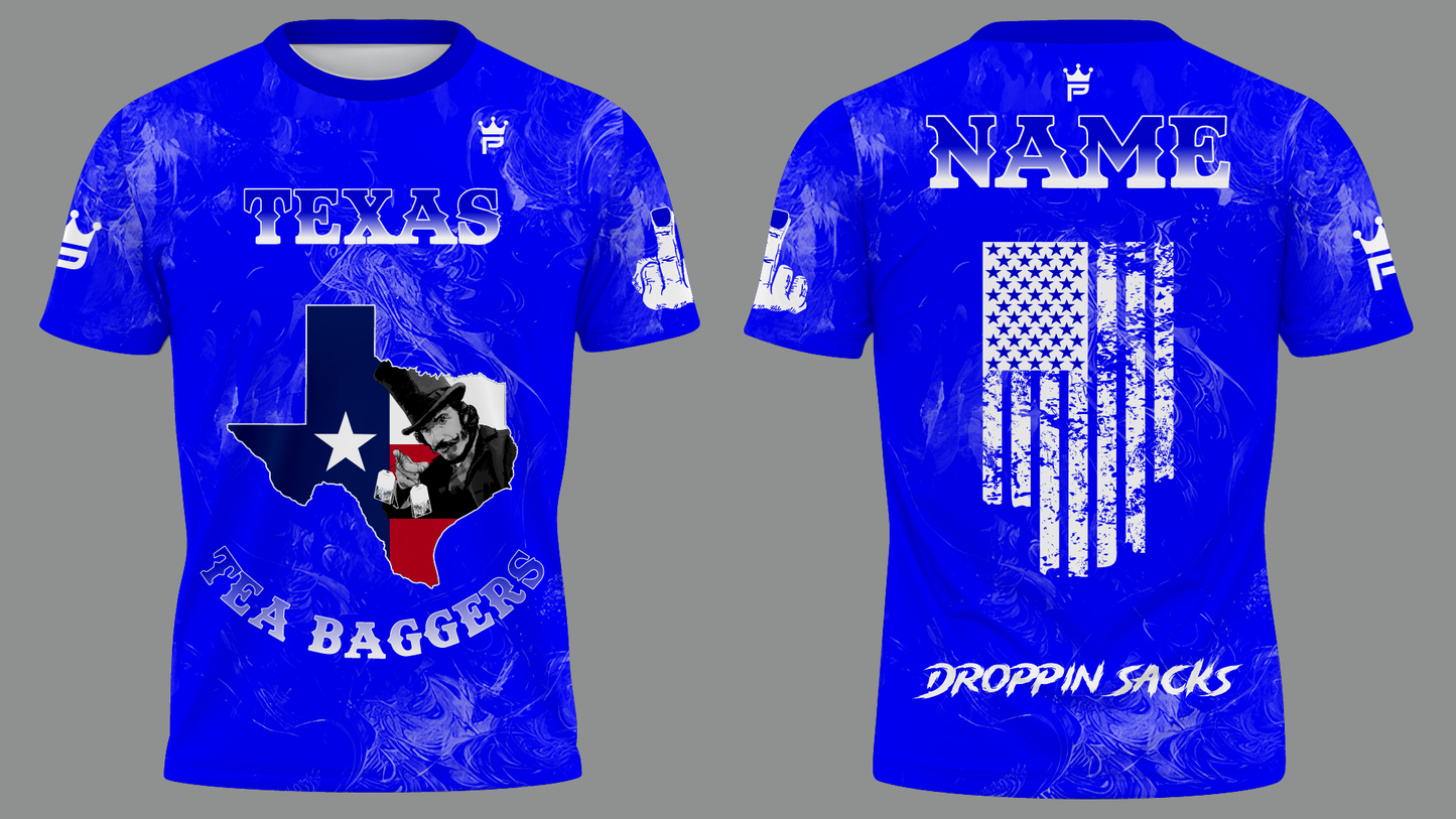 Blue Texas Tea Baggers State Jersey