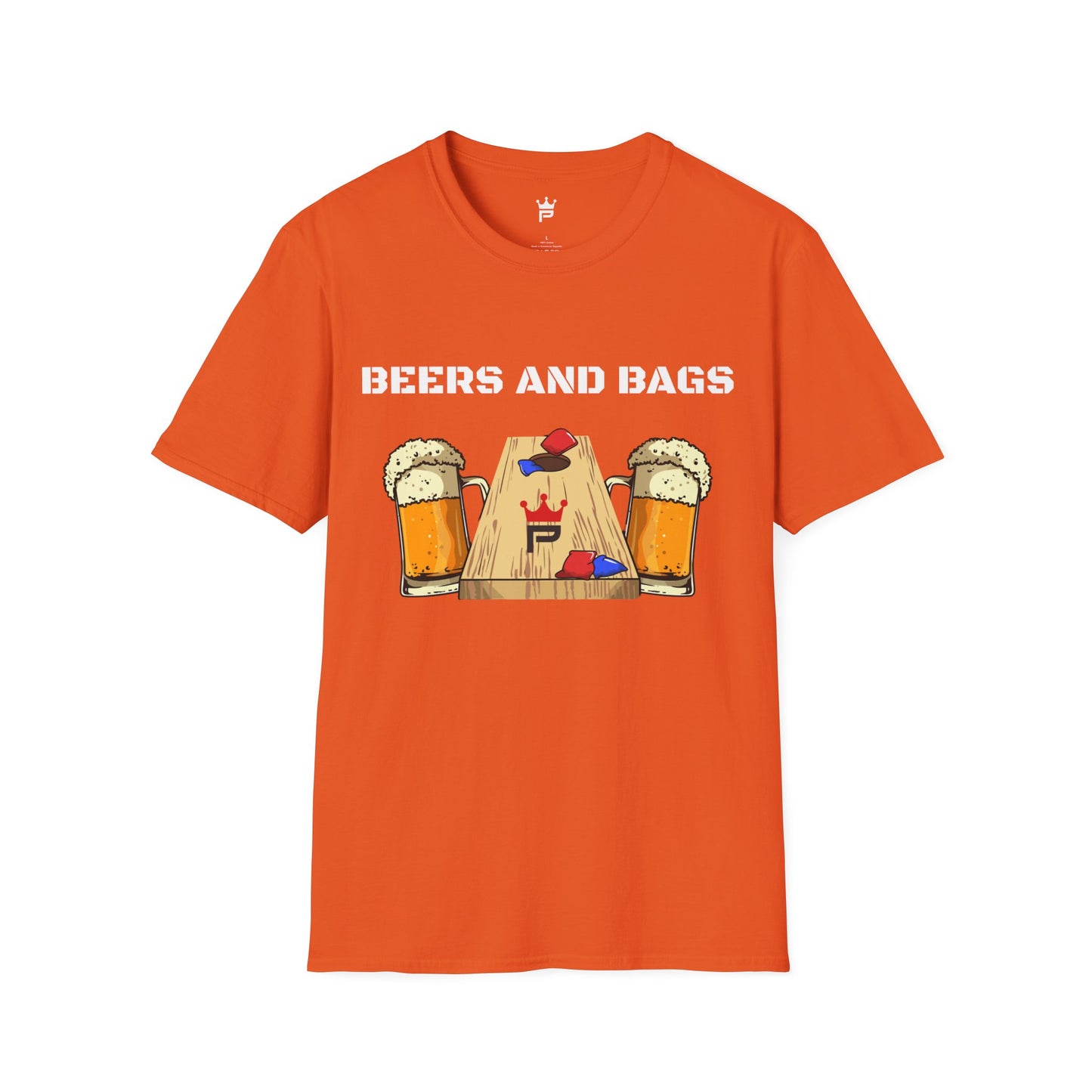 BEERS AND BAGS T-SHIRT