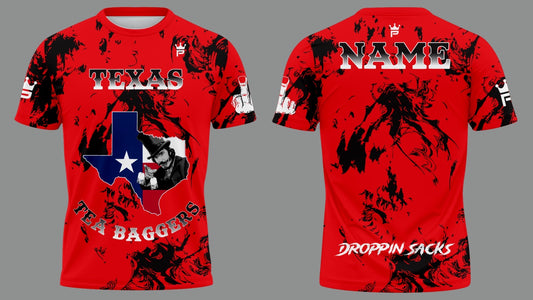 Red Texas Tea Baggers State Jersey